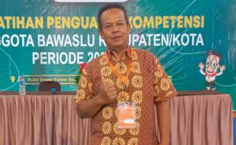 Ikhwan Zamroni Ikuti Pelatihan Pengawas Pemilu Tingkat Kabupaten/Kota AMJ 2023-2028 di Bogor.