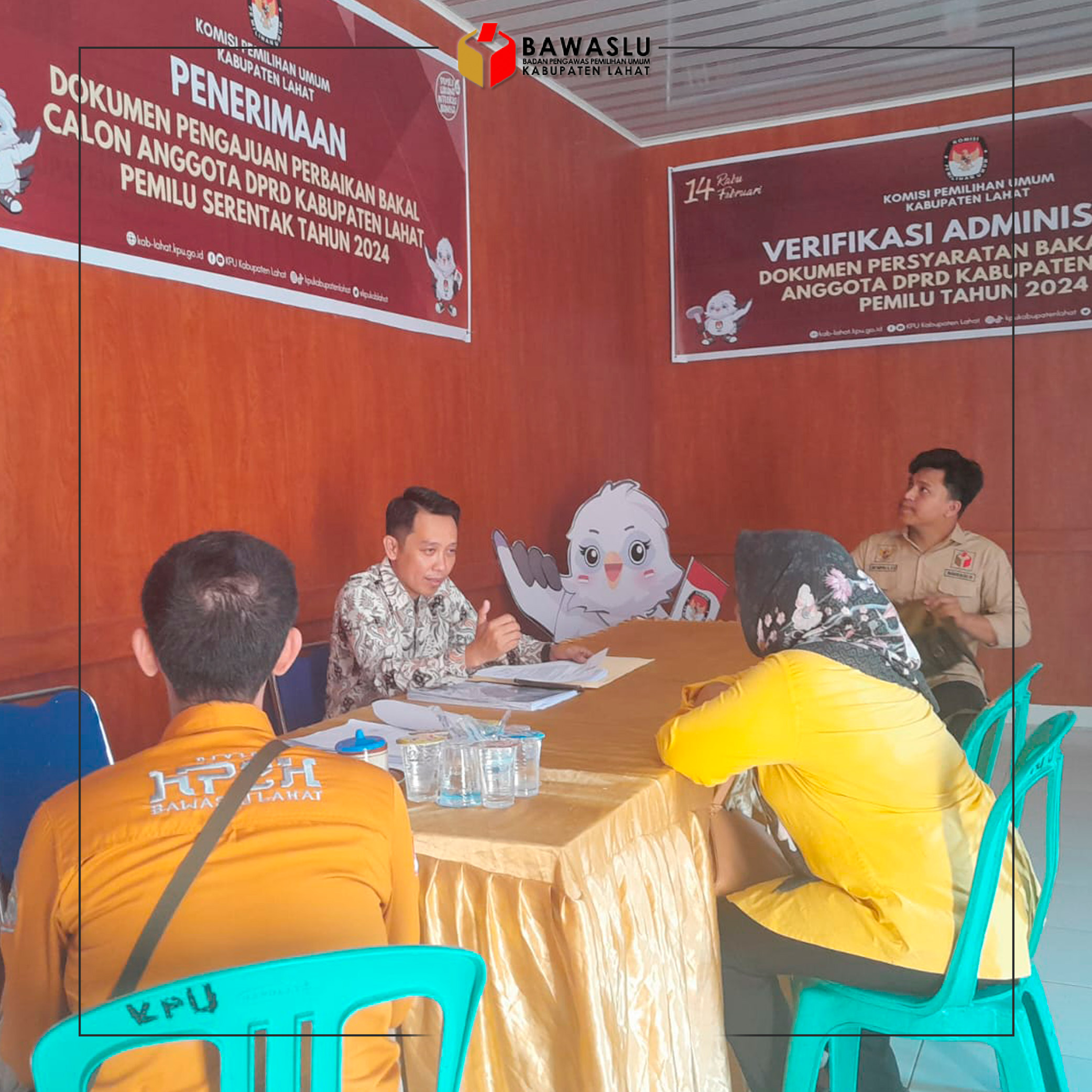 Cermati perbaikan persyaratan bakal calon anggota DPRD Kabupaten Lahat, Bawaslu lakukan pengawasan melekat