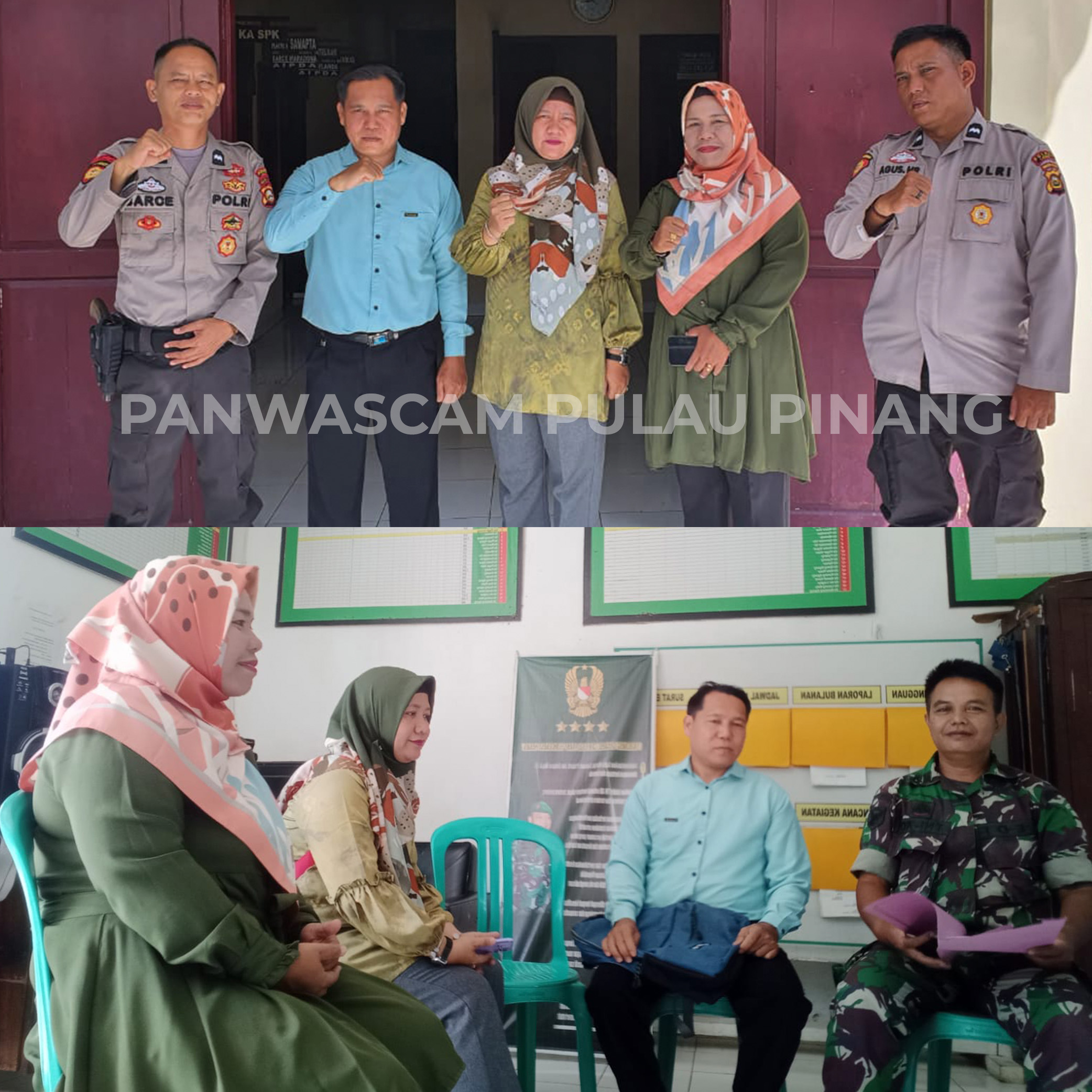 Koordinasi Dan Konsolidasi Panwascam Dengan Unsur Tripika Kecamatan Pulau Pinang 