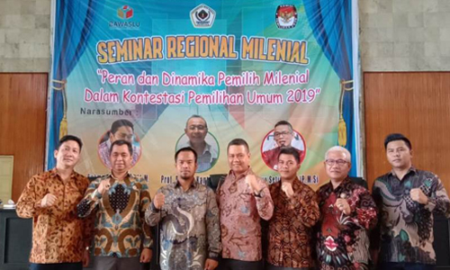 Bawaslu Lahat hadiri Seminar, Peran Milenial dalam kontestasi Pemilu 2019