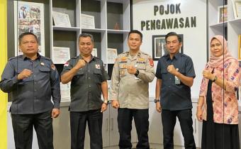 Jalin silturahmi dan kesiapan Pemilu 2024, Kabag Ops Polres Lahat sambangi Kantor Bawaslu Lahat