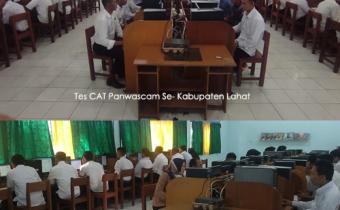 Tes Tertulis / CAT (computer assisted test) Calon Anggota Panwaslu Kecamatan Se- Kabupaten Lahat berjalan khidmat.