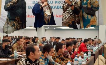 Bawaslu Kabupaten Lahat dan 4 Kabupaten Lainnya terpilih yang mewakili Sumatera Selatan mengikuti kegiatan Rapat Rapat Koordinasi Nasional Kehumasan Bawaslu